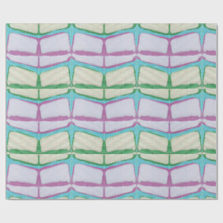 Bright Springtime Chevron Shibori  Wrapping Paper