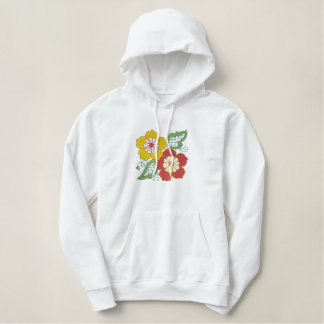 Bright Springy Customizable Floral Emb. Sweatshirt