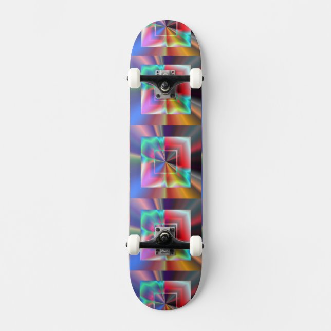 Bright Squares Skateboard (Front)