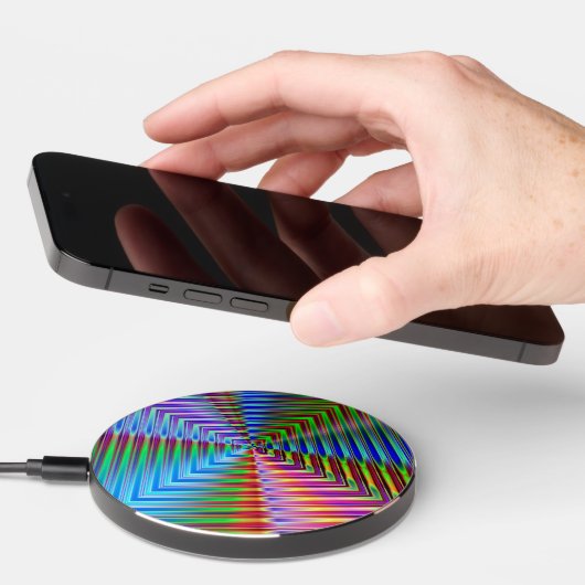 Bright Squares Wireless Charger (Hand)