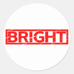 Bright Stamp Classic Round Sticker