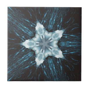 Bright Star Pops Out Of Dark Water Ceramic Tile