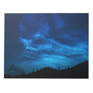 BRIGHT STARS IN A DARK AND BLUE SKY NOTEPAD