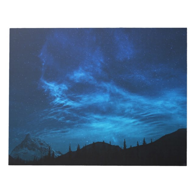 BRIGHT STARS IN A DARK AND BLUE SKY NOTEPAD (Front)