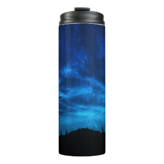 BRIGHT STARS IN A DARK AND BLUE SKY THERMAL TUMBLER