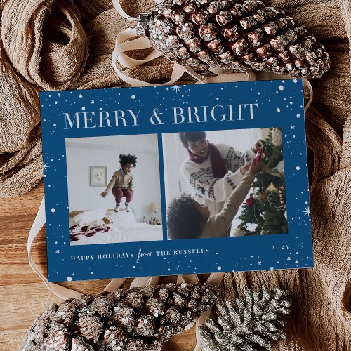 Bright Stars  Merry  Bright Photo Holiday Card