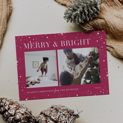 Bright Stars  Merry  Bright Photo Holiday Card