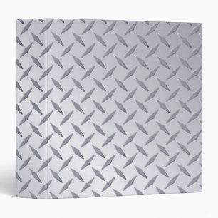 Bright Steel Diamond Plate Background Binder