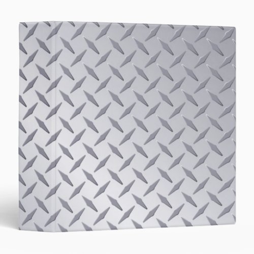 Bright Steel Diamond Plate Background Binder