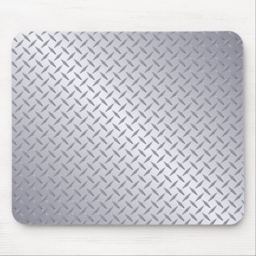 Bright Steel Diamond Plate Mouse Pad