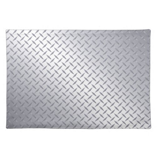 Bright Steel Diamond Plate Placemat