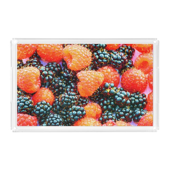 "Bright Strawberry" Cute Photo. Buy Now Acrylic Tray (Front)