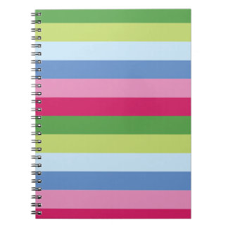 Bright Stripe Spiral Notebook
