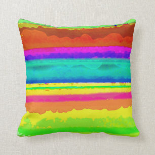 Bright Stripe Throw Pillow