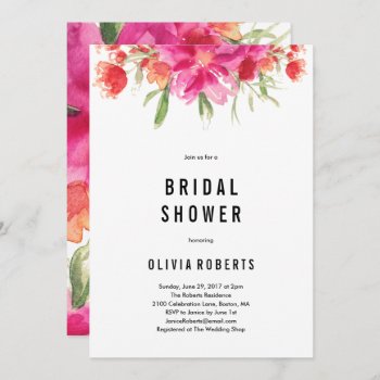 Bright Summer Bridal Shower Invitation by FINEandDANDY at Zazzle