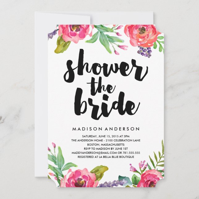 Bright Summer | Bridal Shower Invitation (Front)