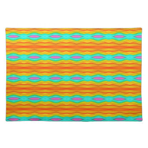 Bright Summer Colored Abstract Cloth Placemat