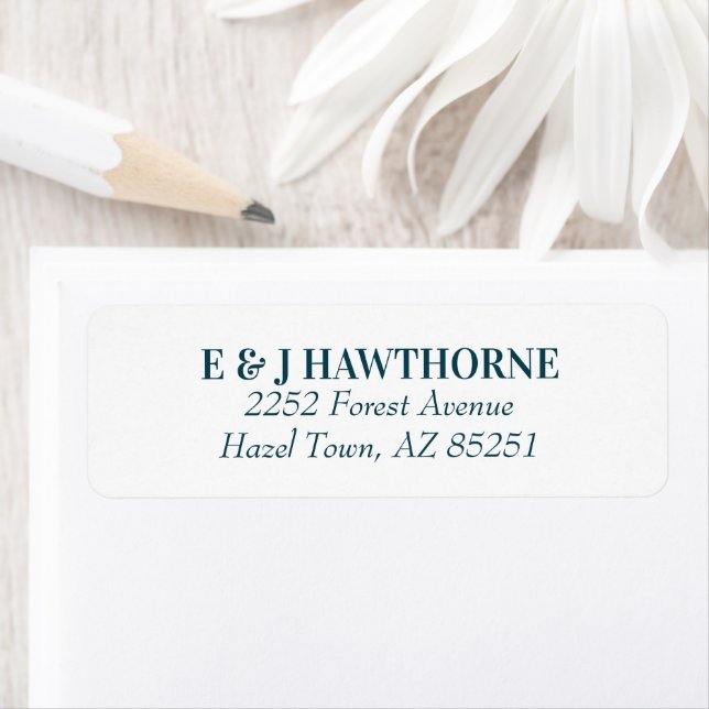 Bright Summer colorful Wedding Address Label (Insitu)
