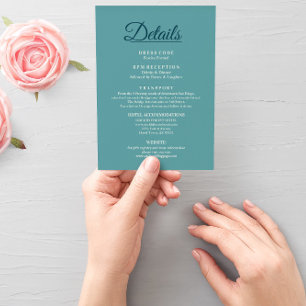 Bright Summer colorful Wedding Details Enclosure