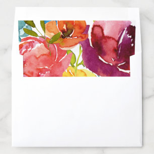 Bright Summer colorful Wedding Envelope Liner