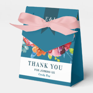 Bright Summer colorful Wedding Favor Box