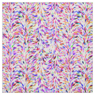 Bright Summer Colors Paint Splatter Pattern Fabric