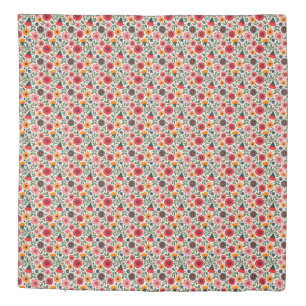Bright Summer Flowers Duvet Cover