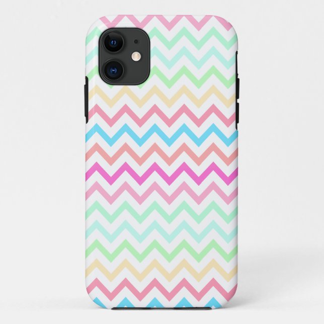 Bright Summer Pastel Chevron Pattern iPhone 5 Case (Back)