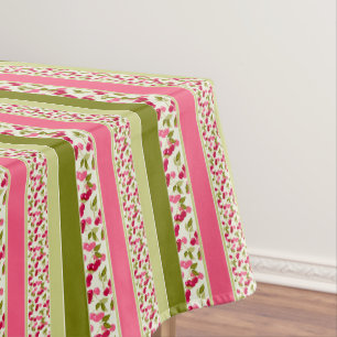 Bright summer pattern of stripes of multi-colored tablecloth