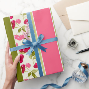 Bright summer pattern of stripes of multi-colored wrapping paper