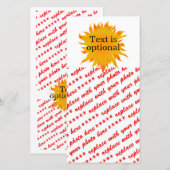 Bright Summer Sun  Sunshine (Front/Back)