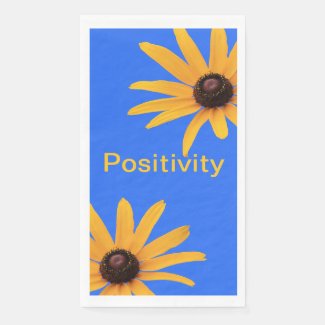 Bright Sun Yellow Flowers on Royal Blue