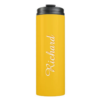Bright Sun Yellow Personalized Name Tumbler
