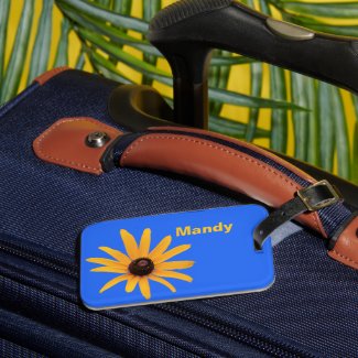 Bright Sun Yellow Petals on Royal Blue
