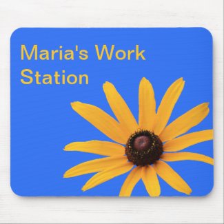 Bright Sun Yellow Petals on Royal Blue