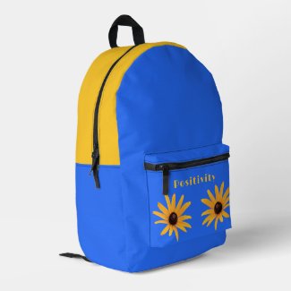 Bright Sun Yellow Spring Flowers on Royal Blue