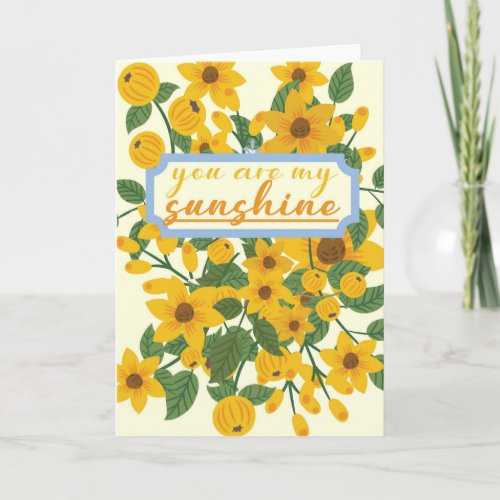 Bright Sunflower Anniversary Card