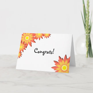 Bright Sunflower Congratulations Card