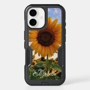 Bright Sunflower Field - Custom Floral with Nature iPhone 16 Case