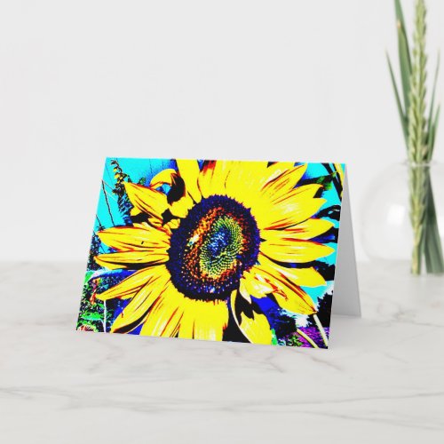 Bright Sunflower Greeting Card