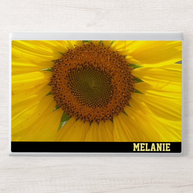 Bright Sunflower Hp Laptop Skin (Front)