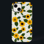 Bright sunflower pattern Case-Mate iPhone 14 case<br><div class="desc">Bright sunflower blooms</div>