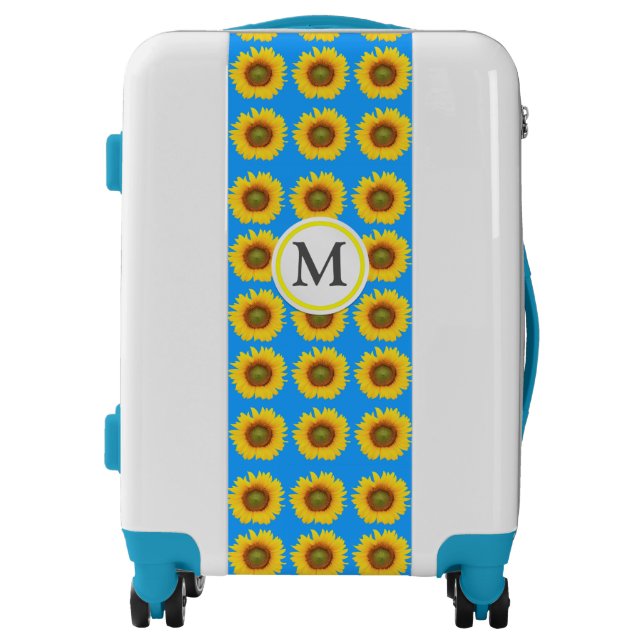 Bright Sunflower Pattern Luggage (Front)