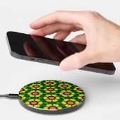 Bright Sunflower Pattern Wireless Charger (Hand)