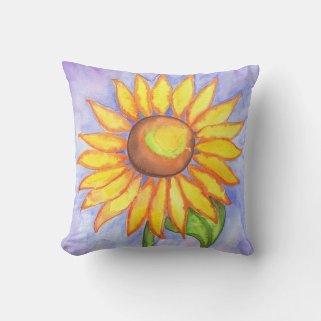 Bright Sunflower  Pillow (Front)