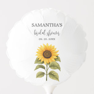 Bright sunflowers Bridal Shower Balloon