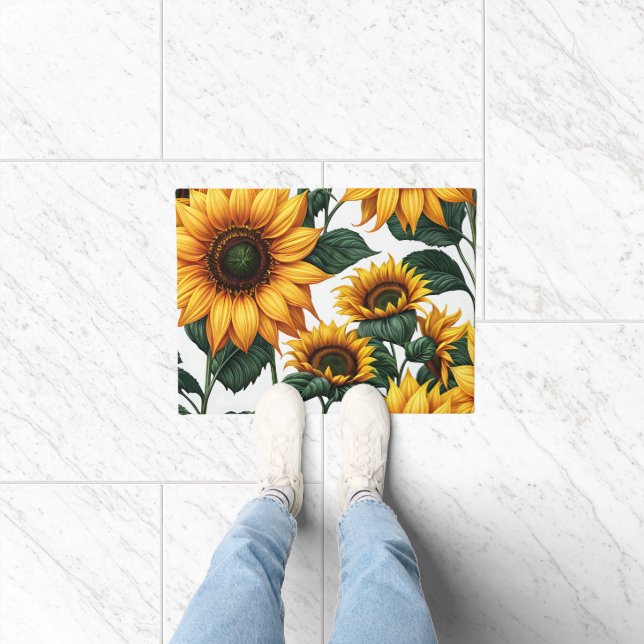 Bright Sunflowers Doormat (Indoor)
