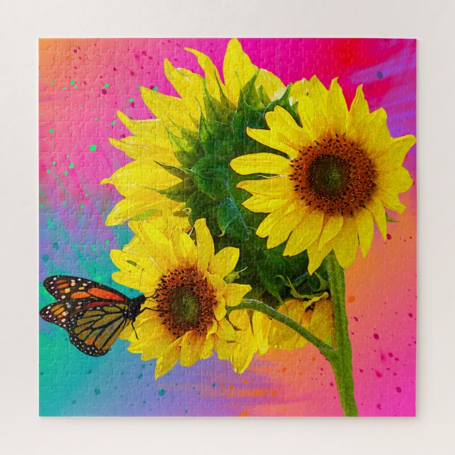 Bright Sunflowers Jigsaw Puzzle (Vertical)