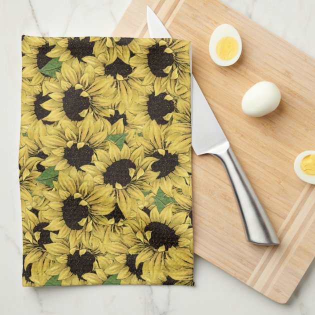 Bright Sunflowers Kitchen Towel Zazzle   Bright Sunflowers Kitchen Towel R62f8d3c66116470c8852de7afe7deaf5 2c8o6 8byvr 630 