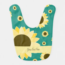 Bright Sunflowers on Green